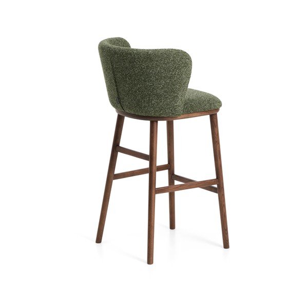 Tamno zelena podstavljena barska stolica (visine sjedala 75 cm) Ciselia – Kave Home-image-4