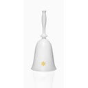Božićno zvono od bijelog stakla Crystalex Nordic Vintage, visina 17,9 cm