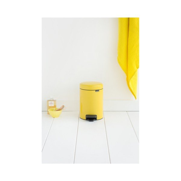 Žuta kanta za otpatke s pedalom Brabantia Newicon, 5 l-image-1