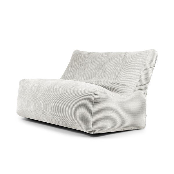 Krem vreća za sjedenje od samta Sofa Seat Lounge – SLOWDOWN