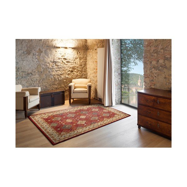 Bež-crveni tepih Universal Nova Ornaments, 133 x 190 cm-image-1