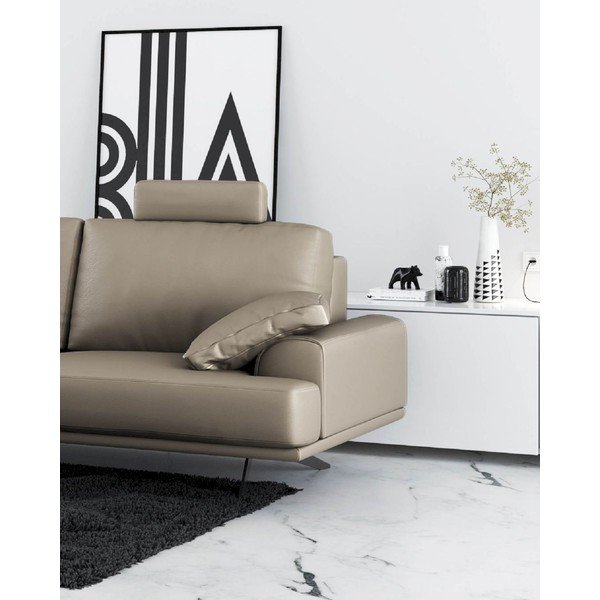 Svjetlo smeđa kožna sofa 220 cm Prado – MESONICA-image-3