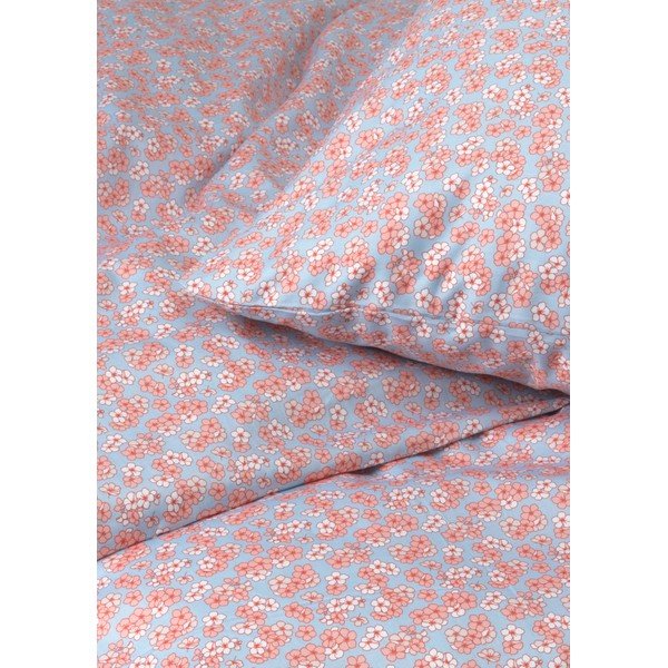 Svijetlo plava-ružičasta posteljina za bračni krevet-za produženi krevet od pamučnog satena 200x220 cm Pleasantly – JUNA-image-2