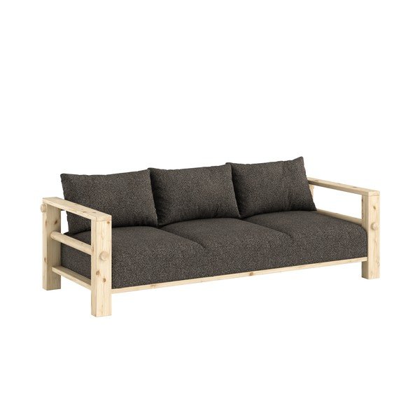 Tamno siva sofa 225 cm Bare – Karup
