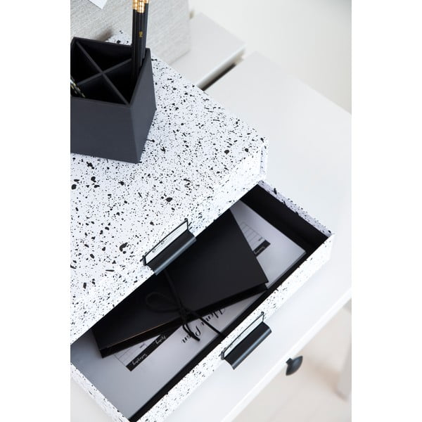 Crno-bijela kutija s 2 ladice Bigso Box of Sweden Birger-image-3
