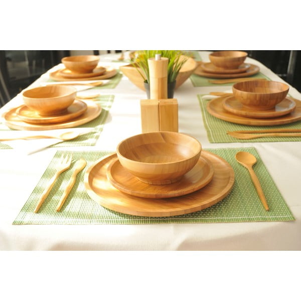 Pribor za jelo od bambusa Bambum, 18 kom-image-1