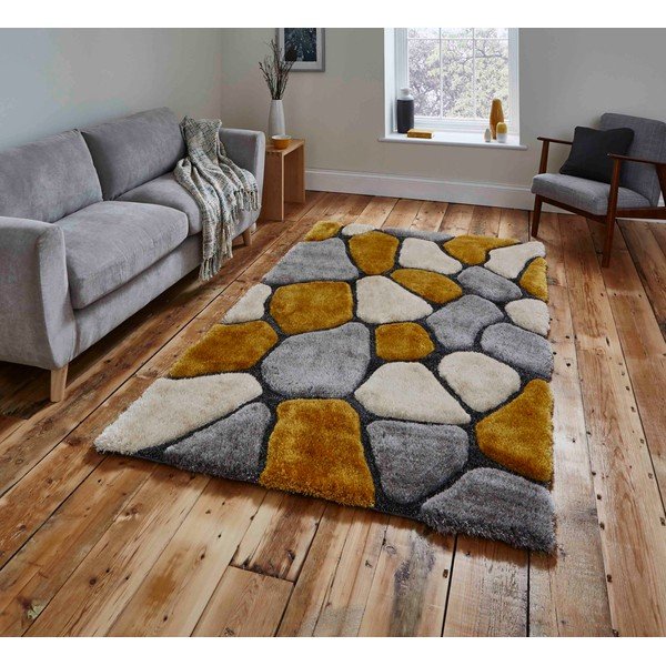 Sivo-žuti tepih Think Rugs Noble House Rock, 150 x 230 cm-image-1