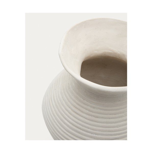 Krem visoka vaza od papier-mâché (visina 51 cm) Pria – Kave Home-image-3