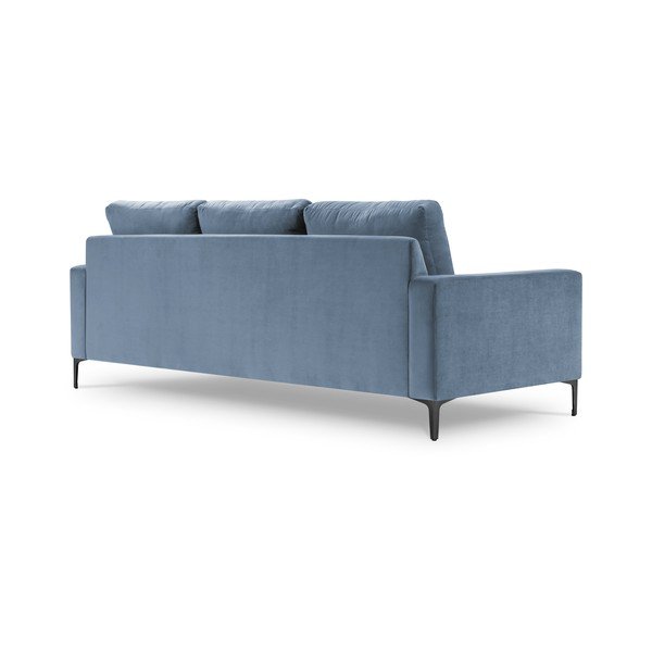 Svijetloplava baršunasta sofa Kooko Home Harmony, 220 cm-image-2