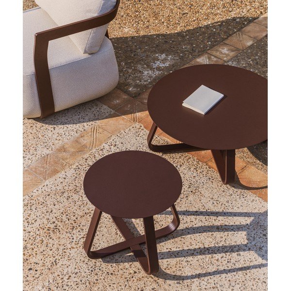 Metalni okrugao vrtni stolić ø 48 cm Tamaris – Kave Home-image-2