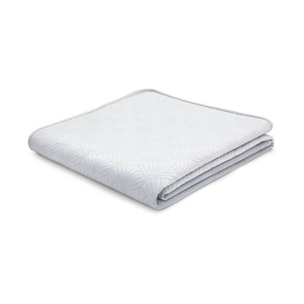 Sivi prekrivač za bračni krevet 220x230 cm Art Deco Pearl - Catherine Lansfield-image-2