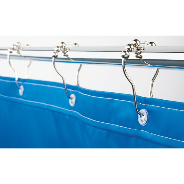 Kuke za zavjesu za tuš u setu 12 kom u sjajno srebrnoj boji 3,5 cm Anello – Spirella-image-1