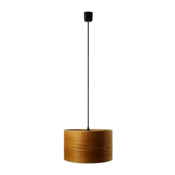 Stropna svjetiljka od prirodnog furnira u boji trešnje Sotto Luce TSURI, Ø 40 cm