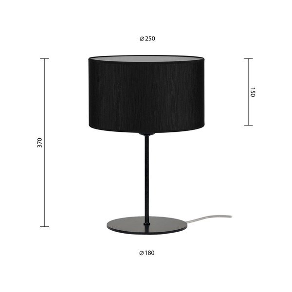 Crna stolna lampa Sotto Luce Doce S, ⌀ 25 cm-image-3