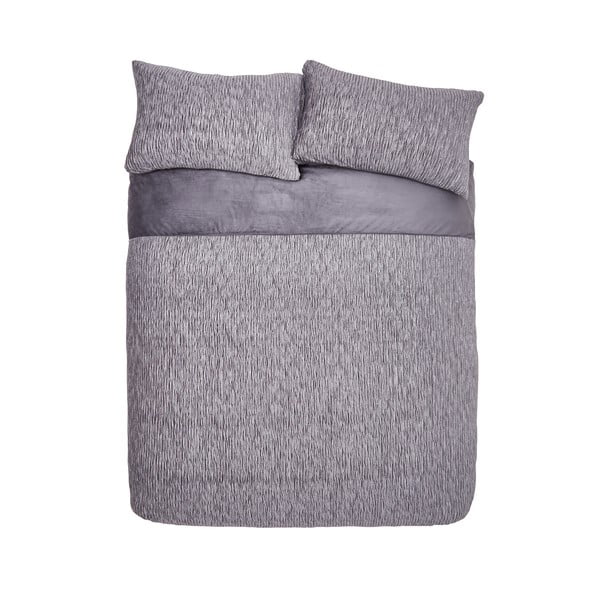 Siva posteljina za bračni krevet 200x200 cm Allure Sparkle – Catherine Lansfield-image-2