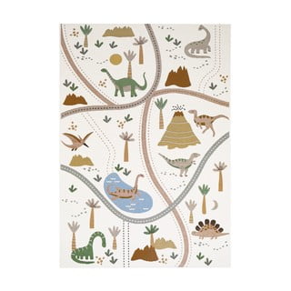 Krem dječji tepih za igru 123x180 cm Little Jurasic – Nattiot