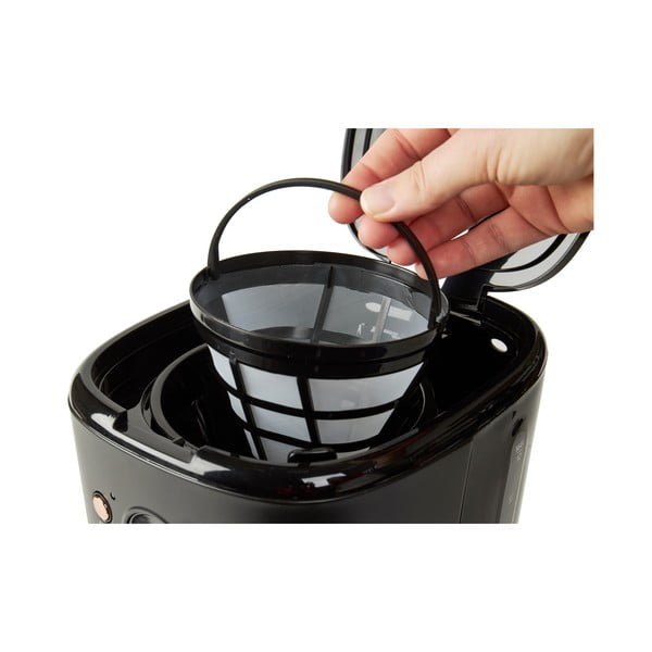 Crni/u bakrenoj boji aparat za kavu – Haden-image-3