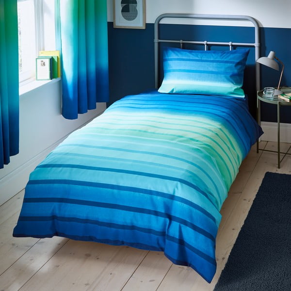 Dječja posteljina za krevet za jednu osobu 135x200 cm Ombre Stripe – Catherine Lansfield