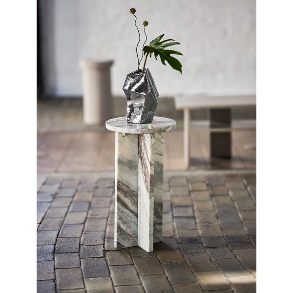 Mramorni okrugao pomoćni stol ø 30 cm Jasmia – Bloomingville-image-1