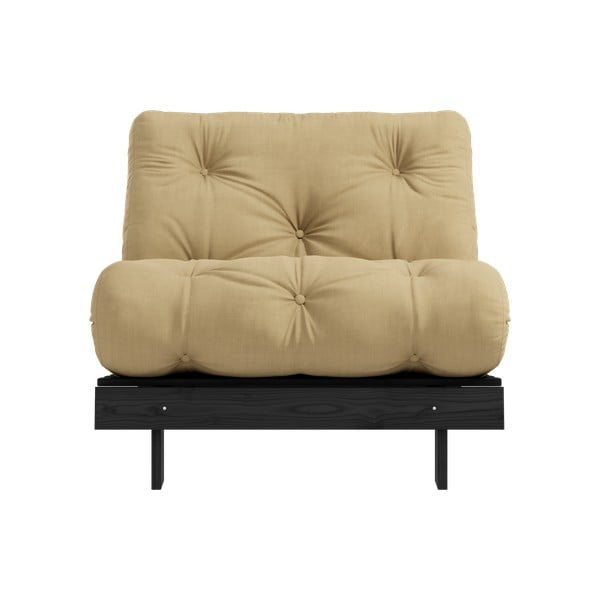 Senf žuta fotelja Roots Black Night – Karup Design-image-3