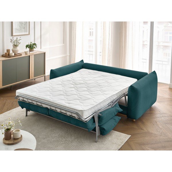 Plava sklopiva sofa 214 cm Ernest – Bobochic Paris-image-1