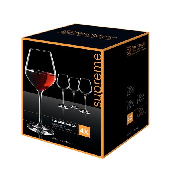 Set od 4 kristalne čaše Nachtmann Supreme Burgundy, 840 ml-image-1