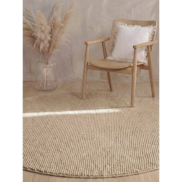 Bež ručno rađen vunen okrugao tepih ø 200 cm Richmond Diana – Ted Baker-image-3