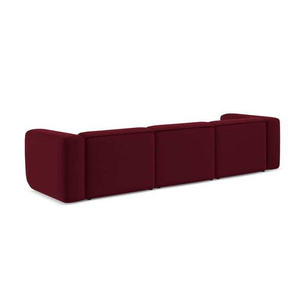 Bordo baršunasti sofa 319 cm Ekahi – Makamii-image-4