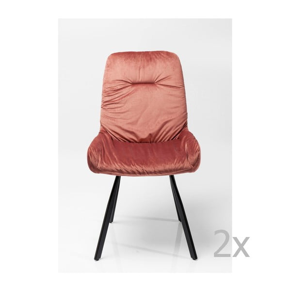 Set od 2 blagovaonske stolice sa čeličnom konstrukcijom Kare Design Berry