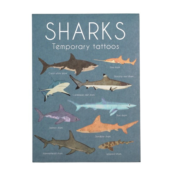 Samoljepljiva tetovaža 2 kom Sharks - Rex London-image-2