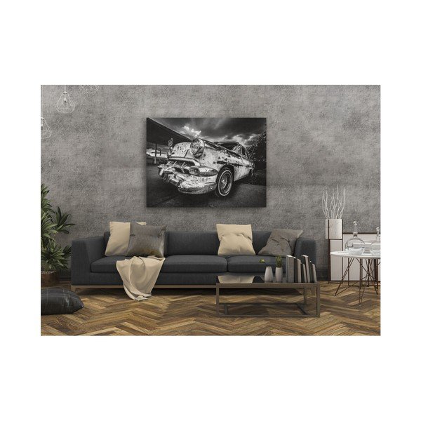 Slika Styler Canvas Silver Old Car, 85 x 113 cm-image-1