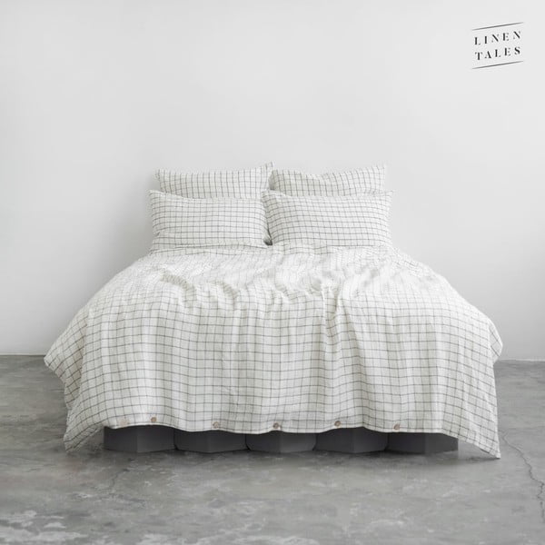 Bijela lanena posteljina 220x140 cm - Linen Tales