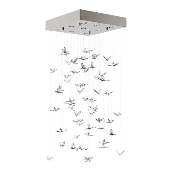 Viseća lampa u srebrnoj boji Kare Design Birds