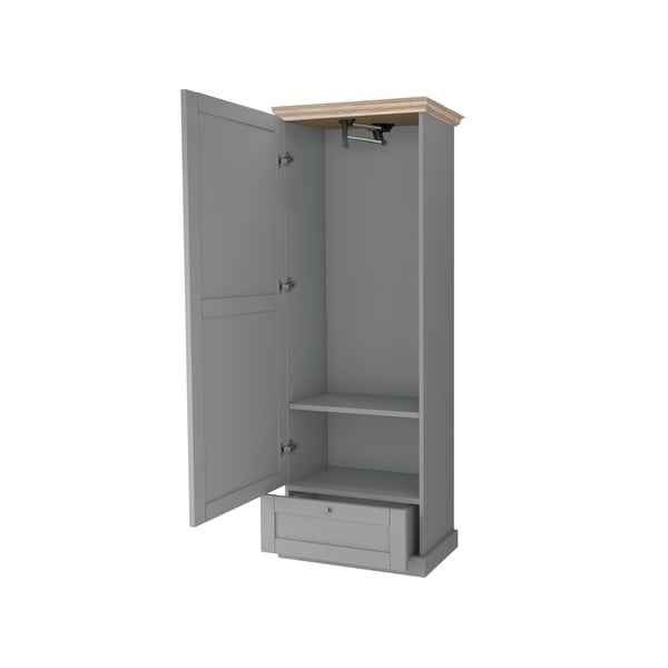 Sivi ormar 60x180 cm Binz – Støraa-image-2