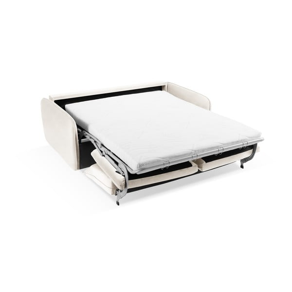 Krem baršunasta sklopiva sofa 214 cm Vienna – Cosmopolitan Design-image-4