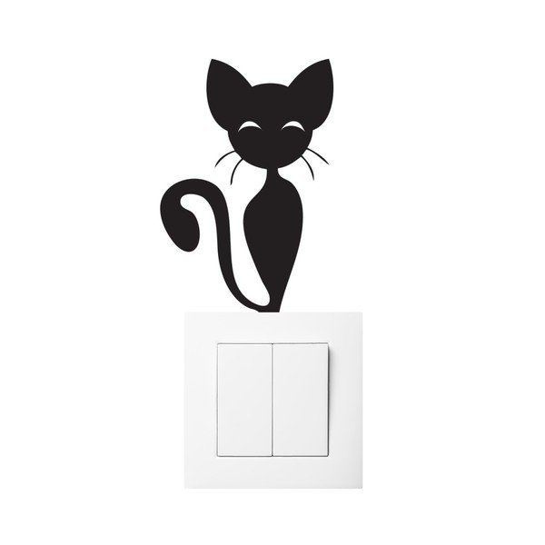 Sticker Ambiance Interrupteur Chat-image-2