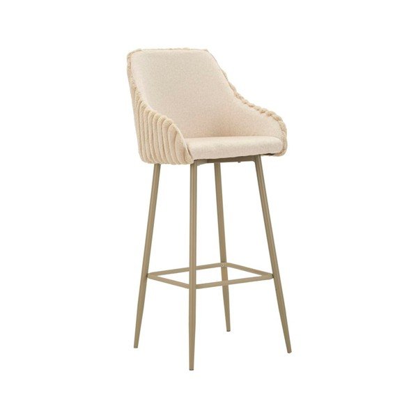 Krem podstavljene barske stolice u setu s naslonima za ruke 2 kom (visine sjedala 78 cm) Alaska – Mauro Ferretti