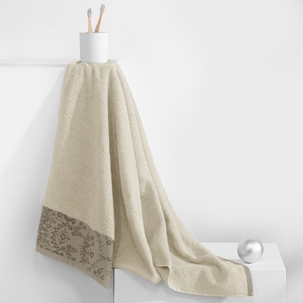 Bež pamučan ručnik od frotira 70x140 cm Crea – AmeliaHome-image-2