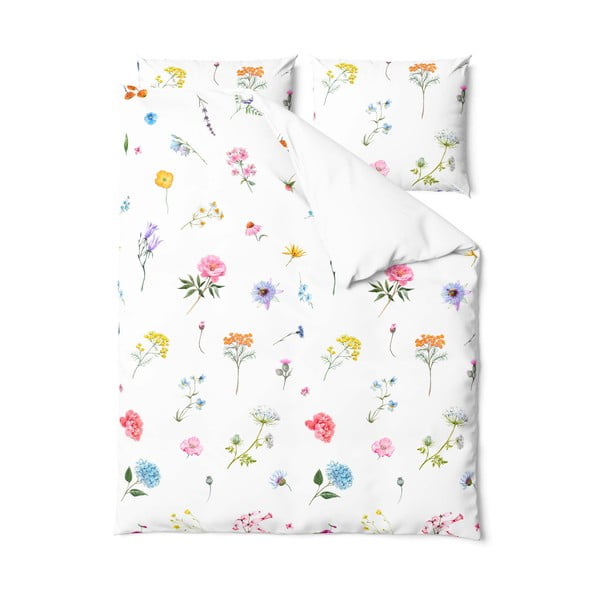 Pamučna posteljina za bračni krevet Bonami Selection Fleur, 160 x 200 cm
