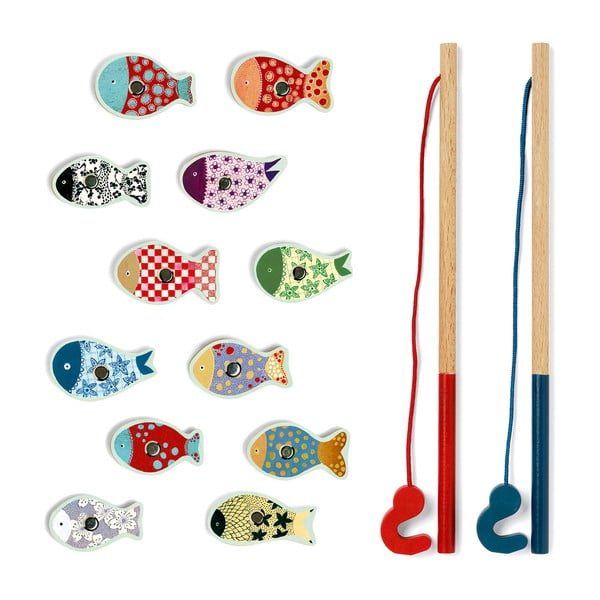 Dječja drvena igra s magnetnom ribom Djeco-image-1