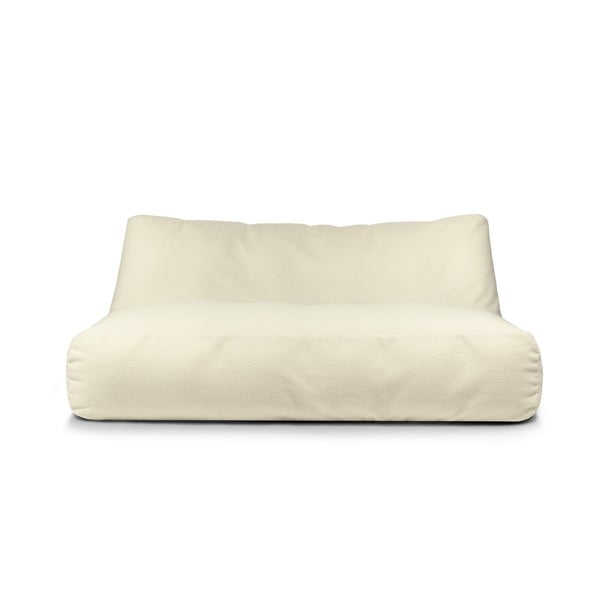 Krem vreća za sjedenje od bouclé tkanine Sofa Tube 190 – SLOWDOWN-image-1
