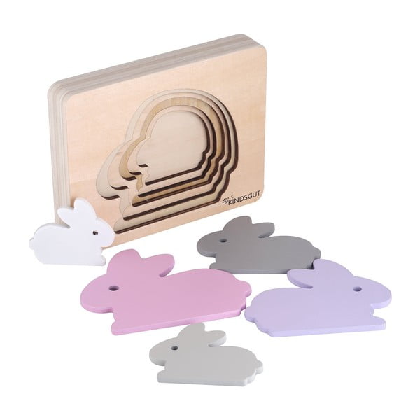 Drvena reljefna puzzle Rabbit – Kindsgut-image-3
