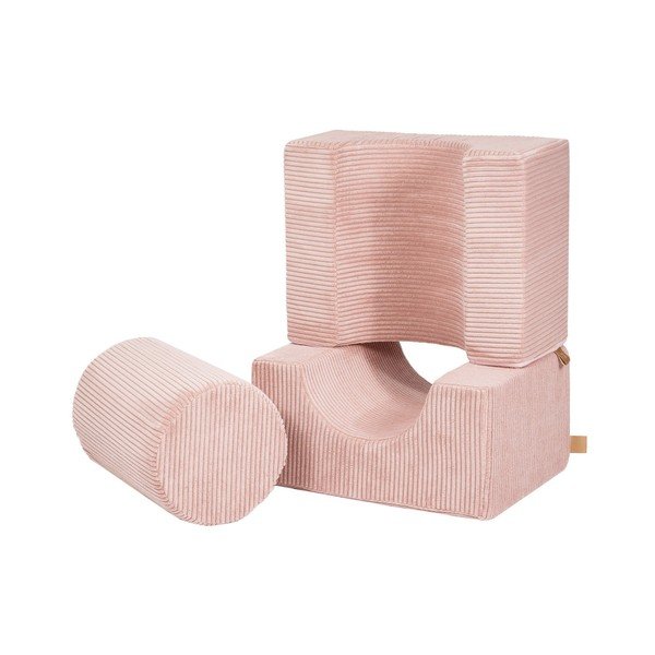 Ružičasti set mekanih igrački od pjene 3 kom od samta visina 30 cm 83x45 cm – Meowbaby-image-2
