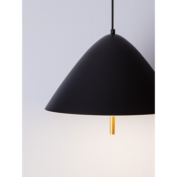 Mat crna metalna LED viseća svjetiljka s metalnim sjenilom ø 40 cm Oros – Nova Luce-image-2