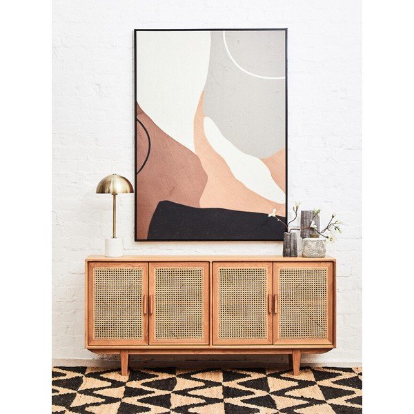 Komoda od punog hrasta u prirodnoj boji Lyon – Premier Housewares-image-1