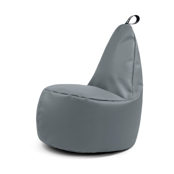 Siva vreća za sjedenje od imitacije kože Lull XL – So Soft?
