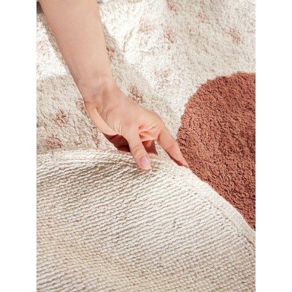 Smeđi/krem periv/ručno rađen pamučan dječji tepih 95x120 cm Snuggle Emmi – Hanse Home-image-3