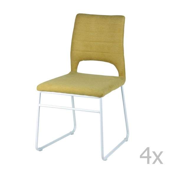 Set od 4 žute blagovaonske stolice sømcasa Nessa