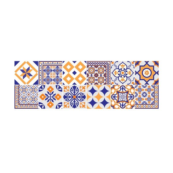 Set od 12 ukrasnih zidnih naljepnica Ambiance Alenna, 15 x 15 cm-image-2