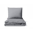 Siva posteljina za bračni krevet od mikrosatena 200x200 cm Basic – Bonami Essentials